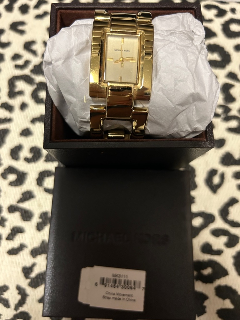 Michael Kors Gold Tone Link Bracelet Watch